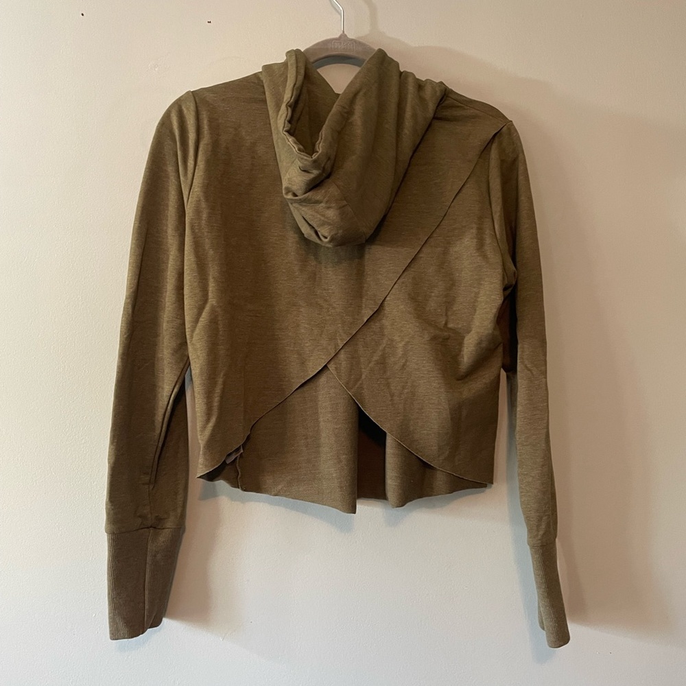 Gymshark Khaki Women's Crossback Hoodie - Picture 8 of 8